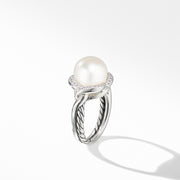 Continuance Pearl Ring with Diamonds