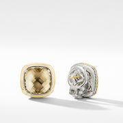 Albion Stud Earrings with Champagne Citrine and 18K Yellow Gold