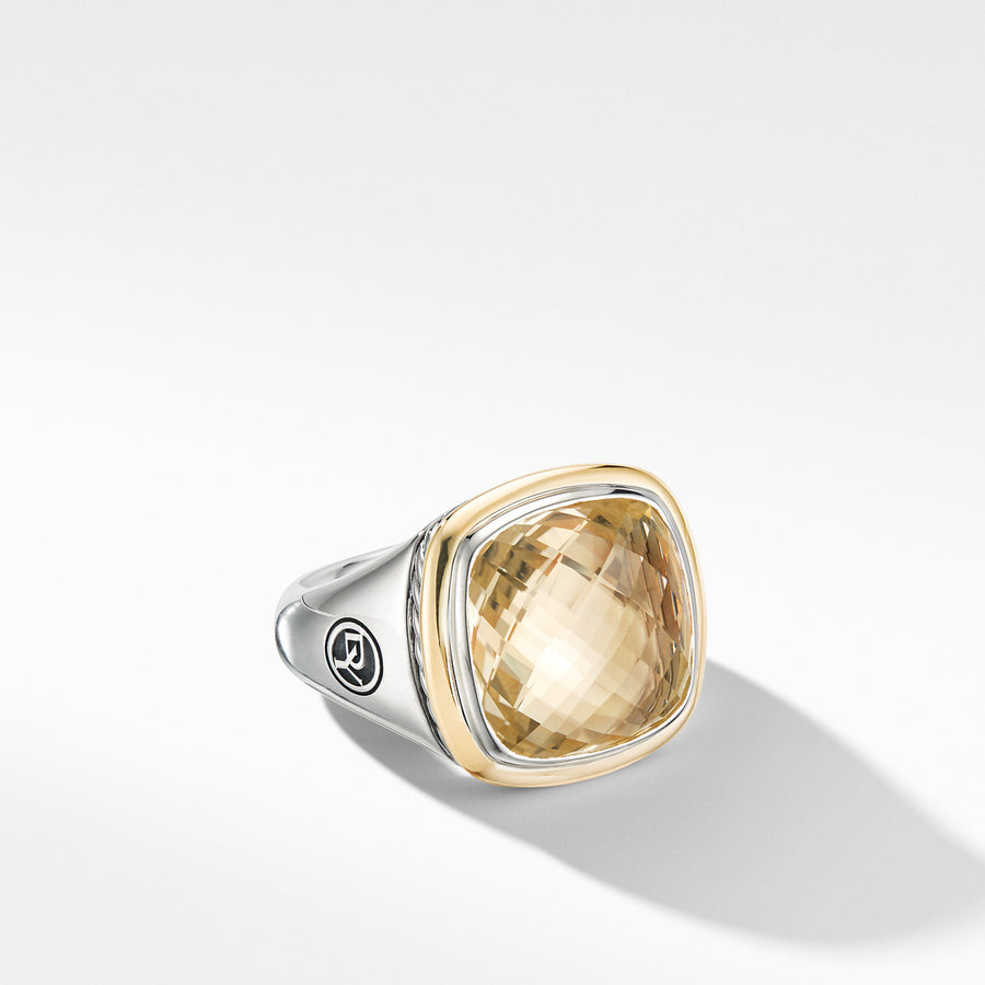 Albion Ring with Champagne Citrine and 18K Yellow Gold