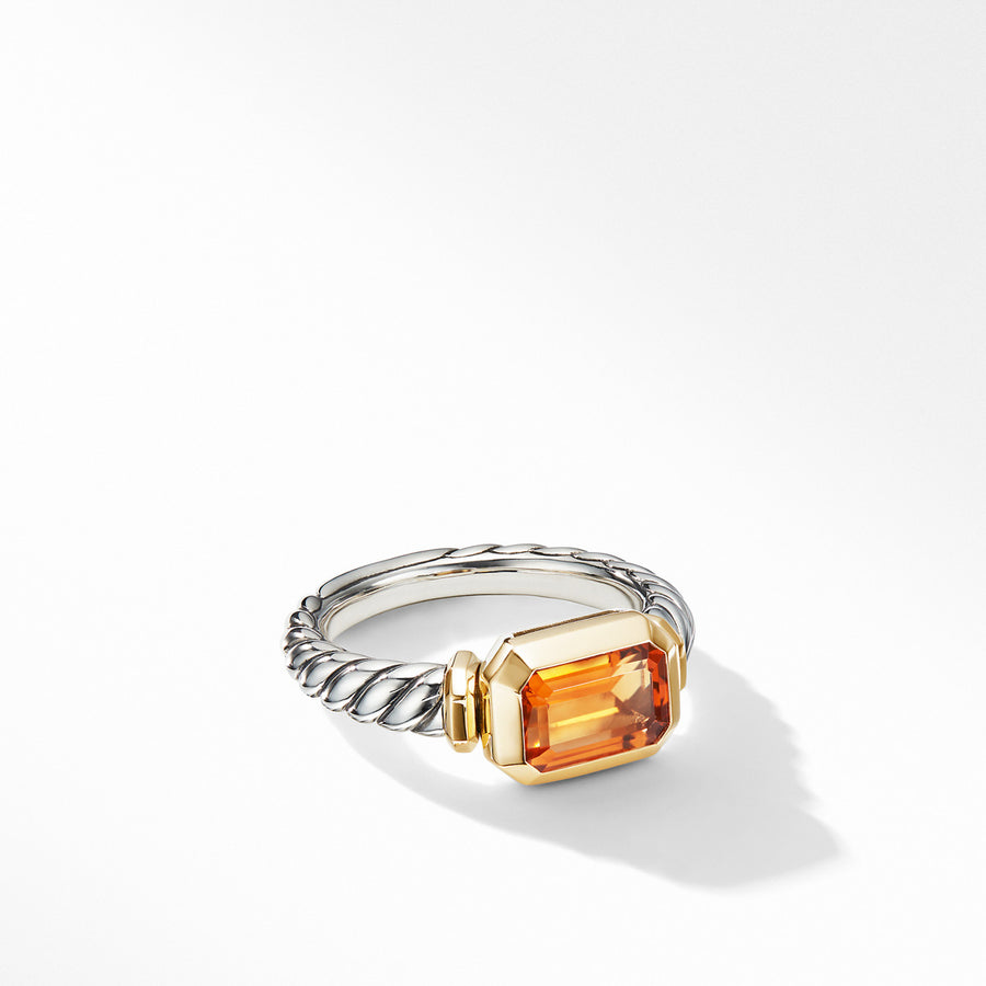 Novella Ring with Madeira Citrine and 18K Yellow Gold