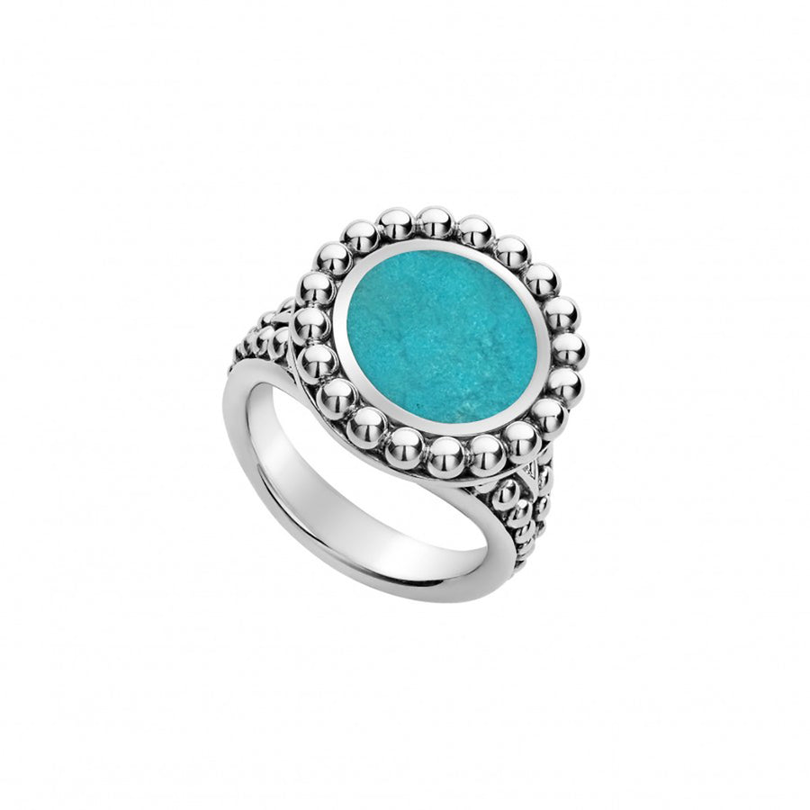Maya Turquoise Circle Ring