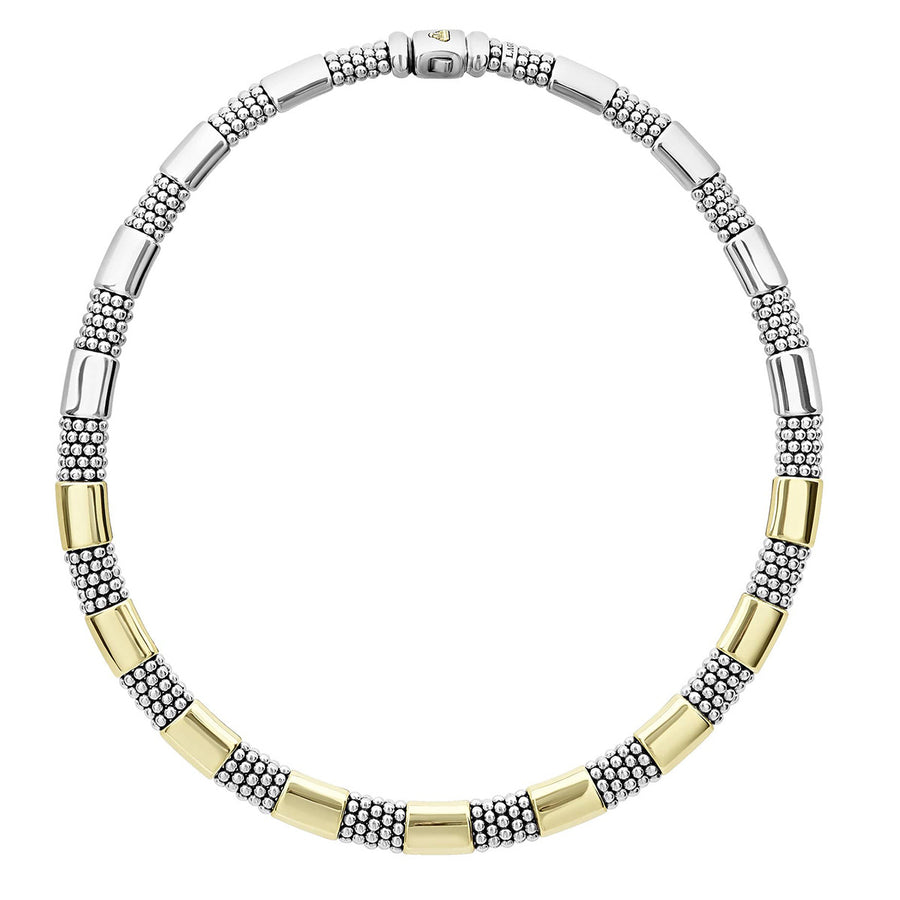 Gold Station Caviar Necklace