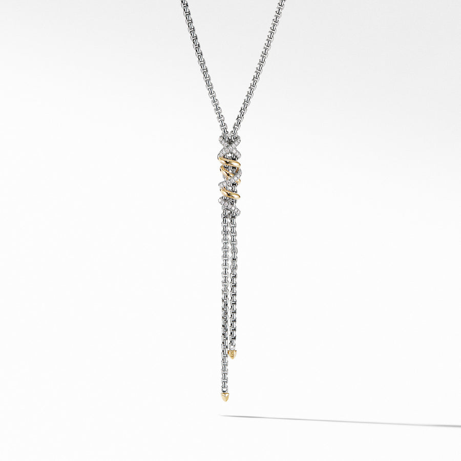 Helena Y Necklace with 18K Yellow Gold with Diamonds