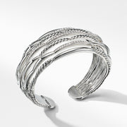 Tides Wide Woven Cuff with Diamonds