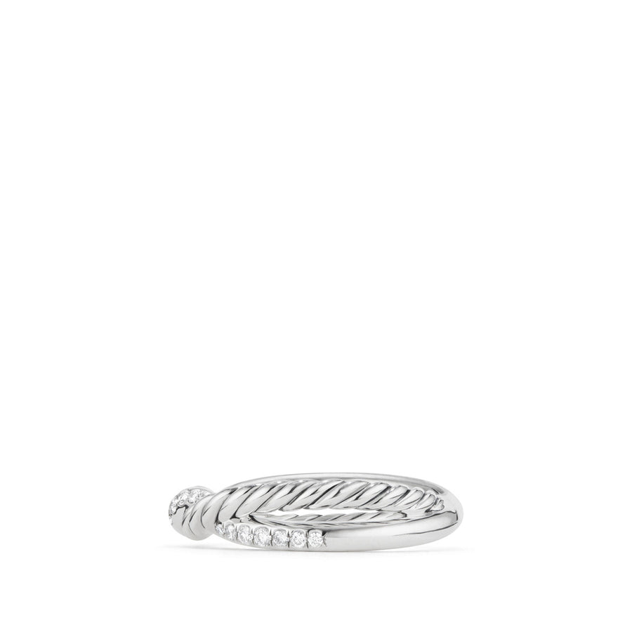 Continuance Twist Ring with Diamonds