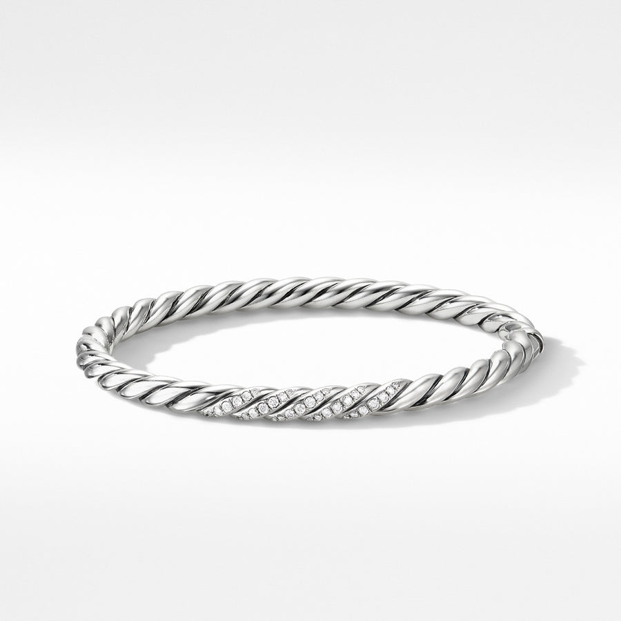 Stax Cable Bracelet with Diamonds