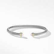 Cable Classic Bracelet with Pearl and 18K Yellow Gold