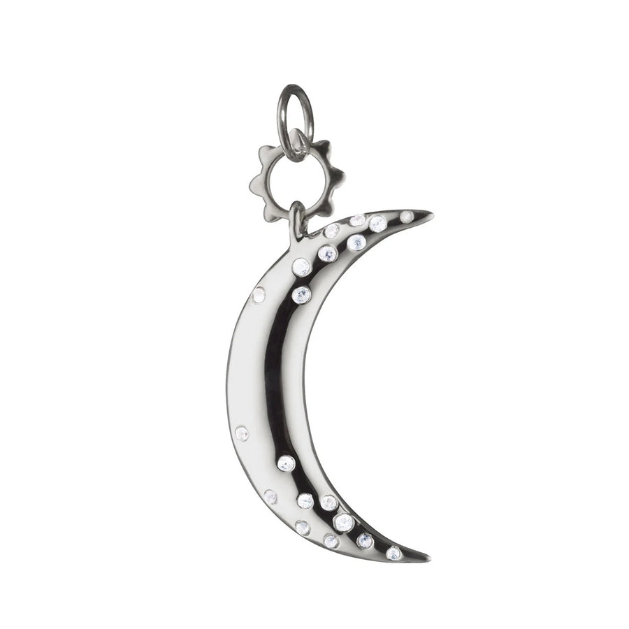 Dream Moon Charm with Sapphires