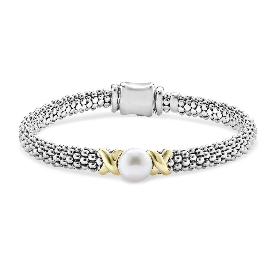 Gold X Pearl Caviar Bracelet