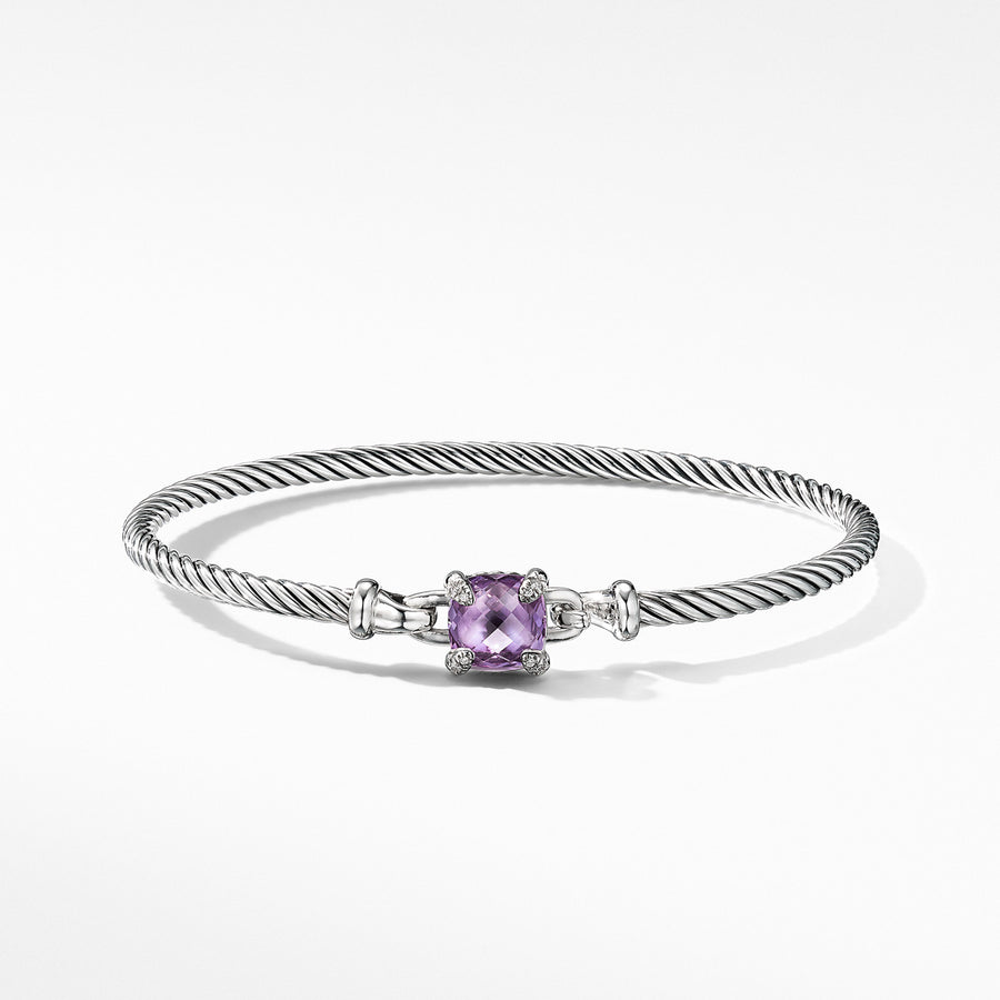 Chatelaine Bracelet with Amethyst and Diamonds